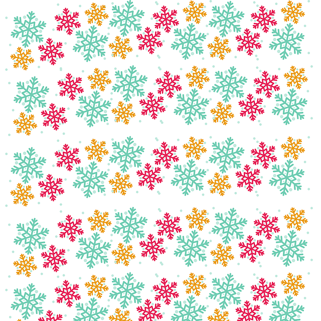 Free snowflakes winter pattern illustration