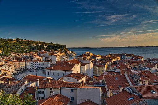Piran, Ciudad, Mar, Naturaleza
