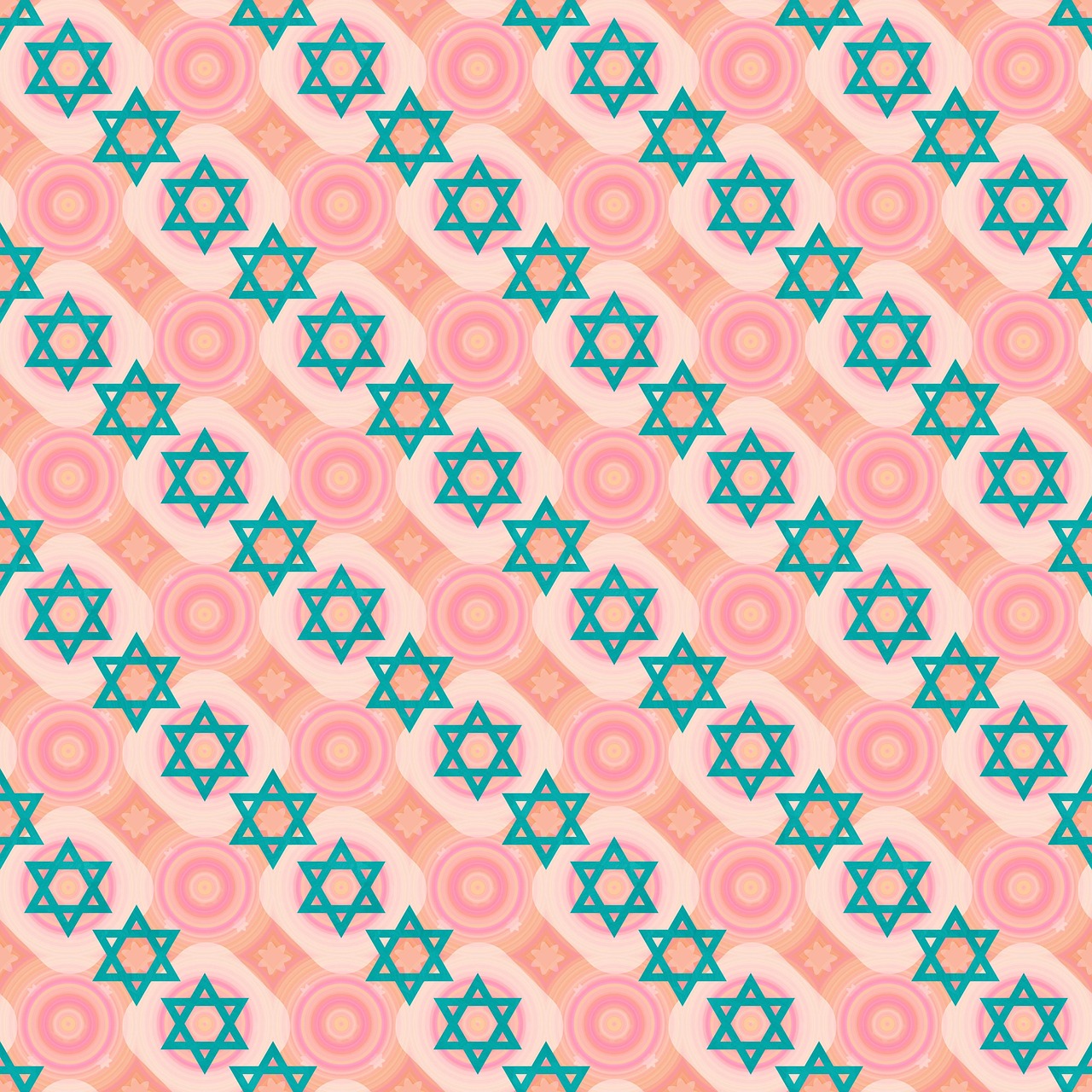 Download Star Of David Hexagram Pattern Colorful Background Royalty ...