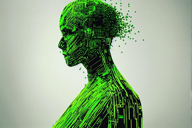 Free metaverse data lines illustration