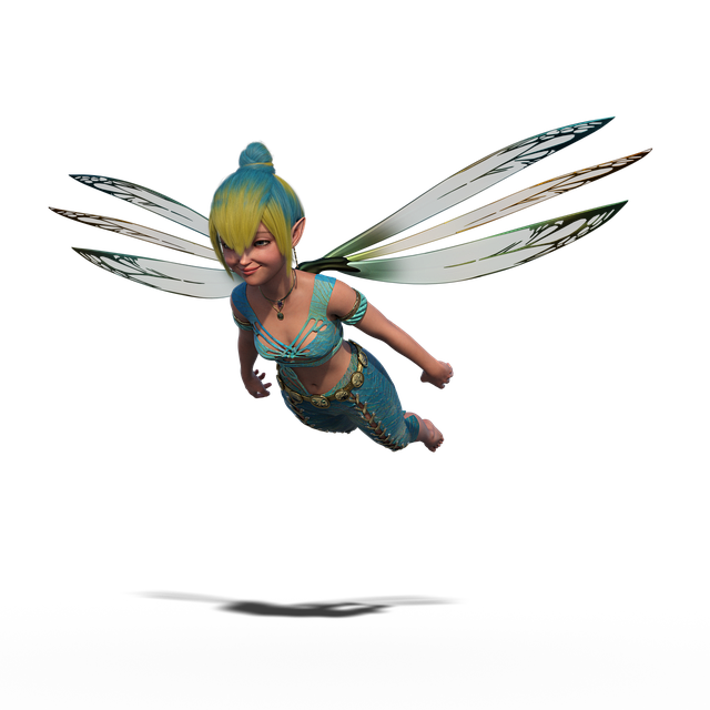 Free fairy pixie fairfolk illustration