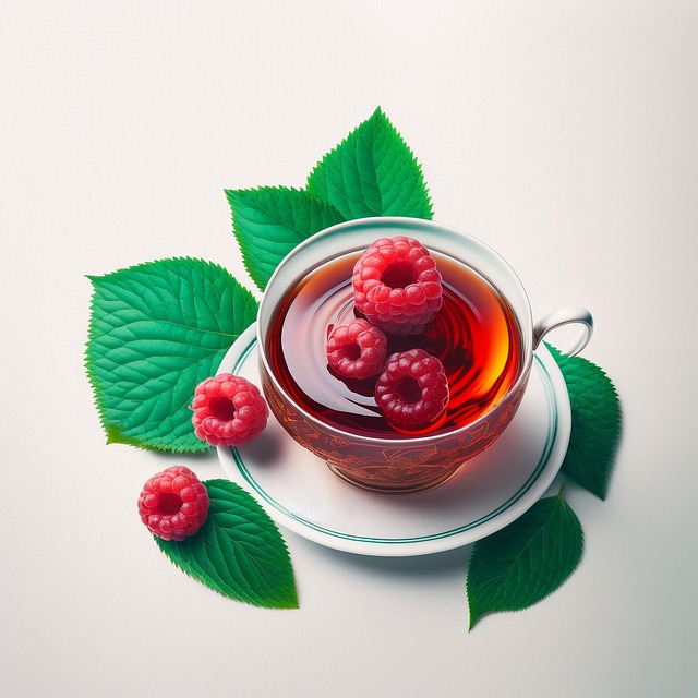 Free ai generated raspberry tea tea illustration