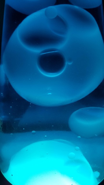 Blauw, Bubbels, Lava, Lamp, Cirkel