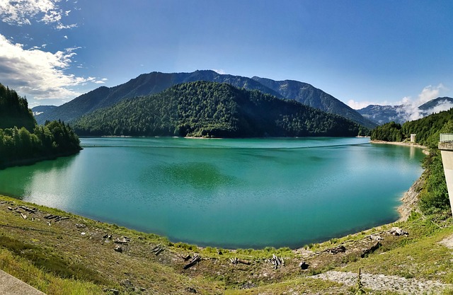 Jezero, Voda, Les, Krajina, Příroda