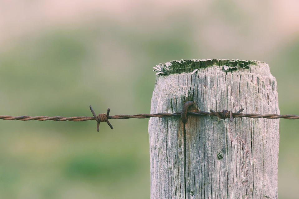 Barbed Wire Rust Post Free photo on Pixabay