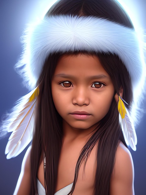 Free generated child portrait illustration