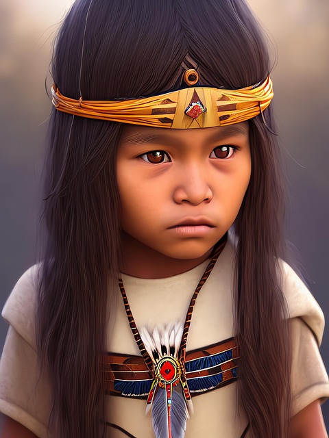 Free generated child portrait illustration