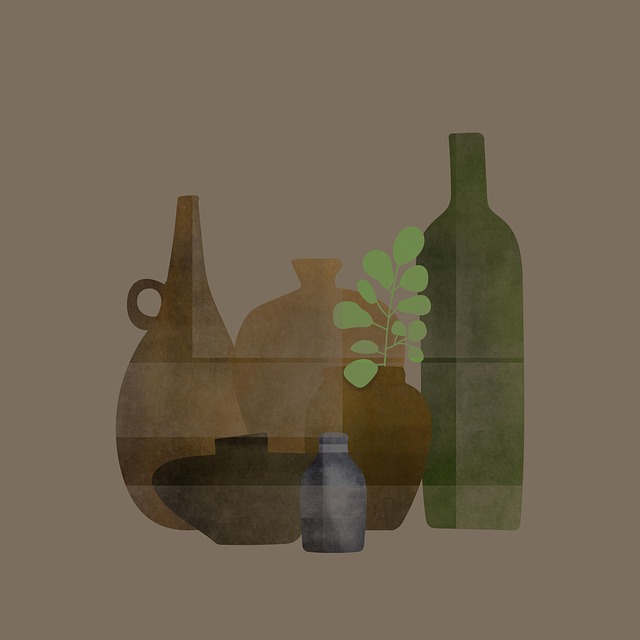 Ollas, Botellas, Plantas, Arte Boho