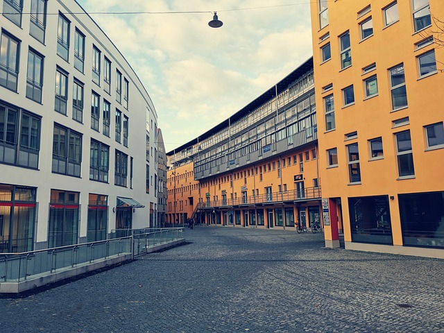 Město, Městský, Ulice, Bavorsko