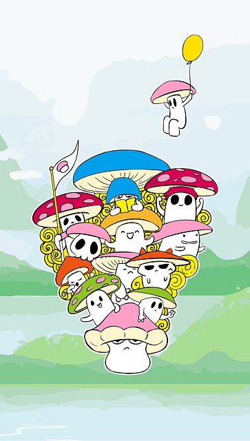 Free mushroom lovely interesting illustration