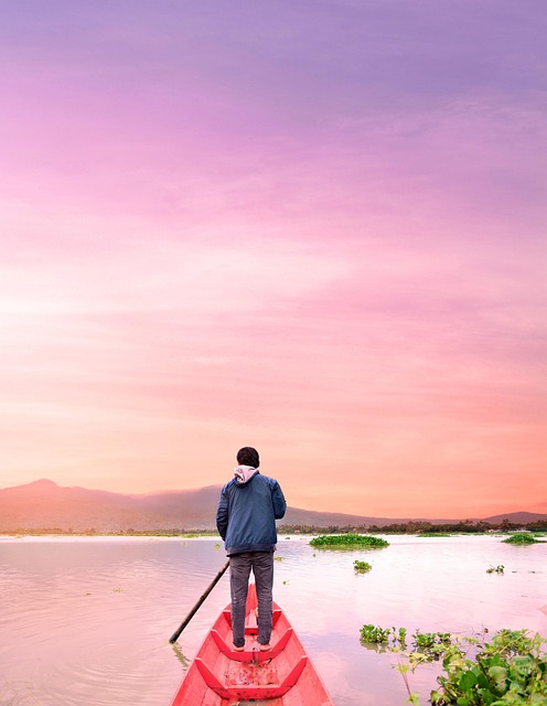 Free Sunset Boat photo and picture