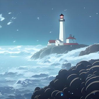 Free Lighthouse Anime illustration and picture