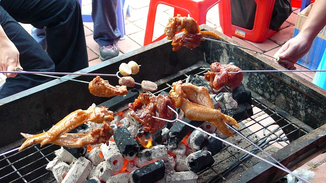 Mad, Hong Kong, Grill, Kylling, Bøf
