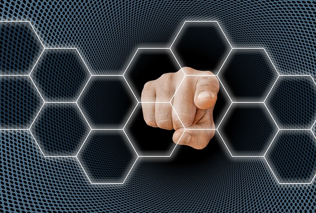 Blockchain, Rede, Digitalização, Mão