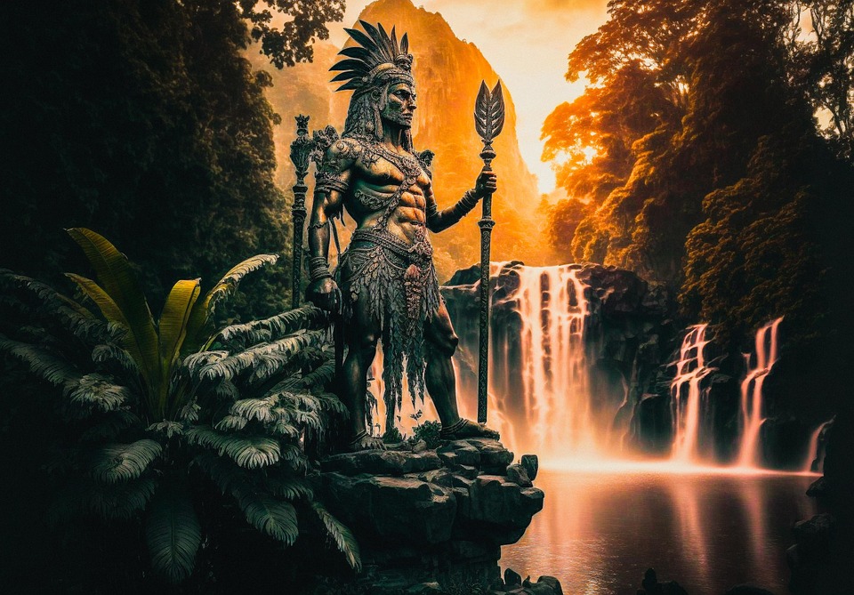 Tropical Aztec Download Aztec, Trees, Forest. Royalty-Free Stock Illustration Image ...