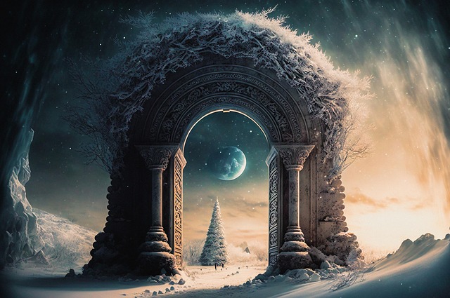 Download free HD stock image of Passage Ice Free passage ice entrance illustration