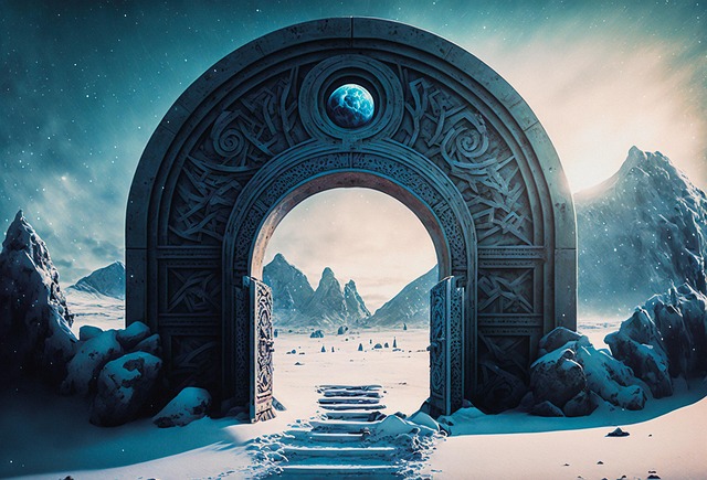 Download free HD stock image of Passage Entrance Free passage entrance ice illustration