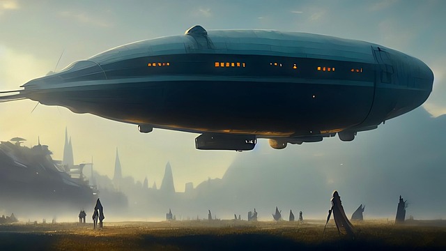 Download free HD stock image of Airship Zeppelin Free airship zeppelin steampunk illustration