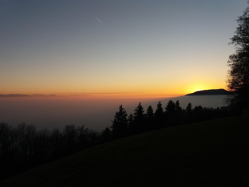 Switzerland Mountain Sunset Free Photo On Pixabay