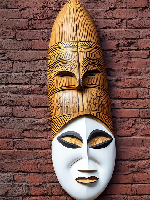 Free generated mask african mask illustration