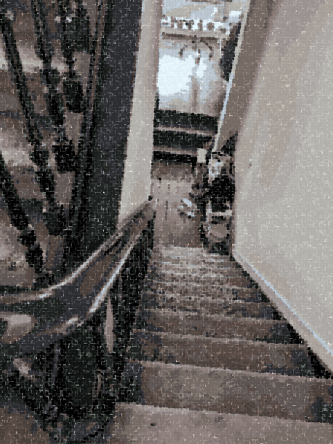 Free stairs landing staircase illustration