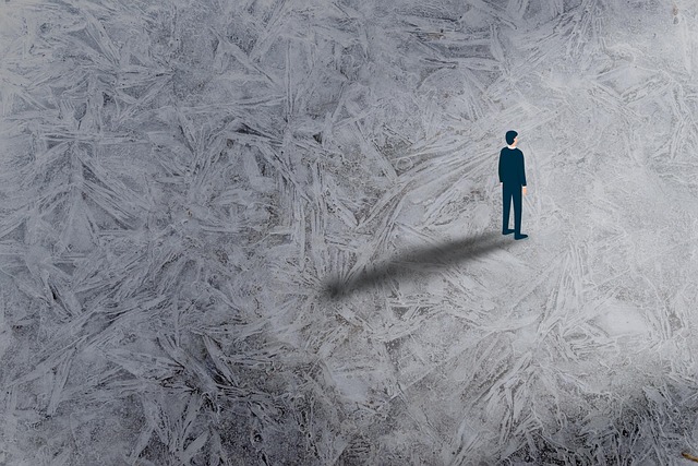 Free lonely alone man illustration