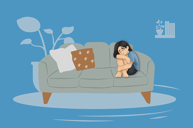 Free lonely alone human illustration