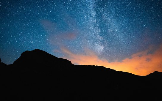 Nacht, Sterne, Raum, Galaxis, Universum