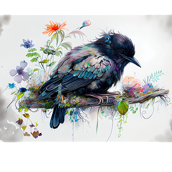 Pássaro, Arte, Animais Selvagens