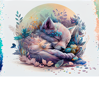 Lobo, Bebê, Adormecido, Natureza, Animal