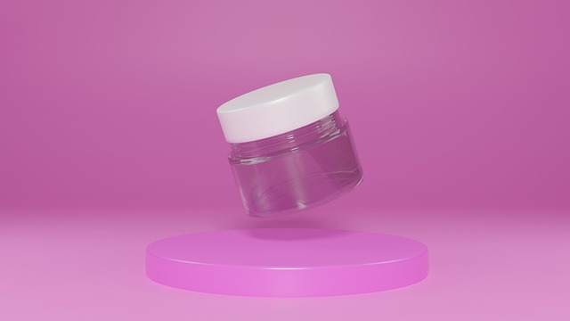 Free cosmetics jar container illustration