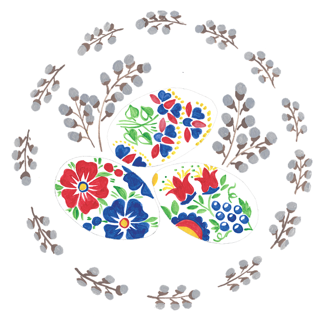 Free watercolor hand painting easter egg vector