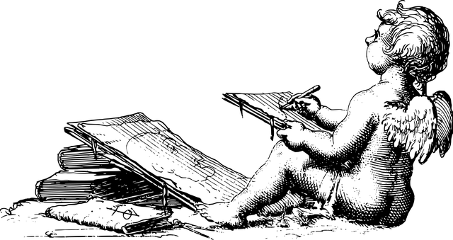 Cherub, Engel, Zeichnung, Künstlerisch