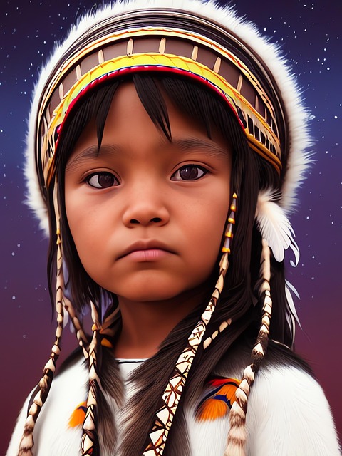 Free generated child portrait illustration