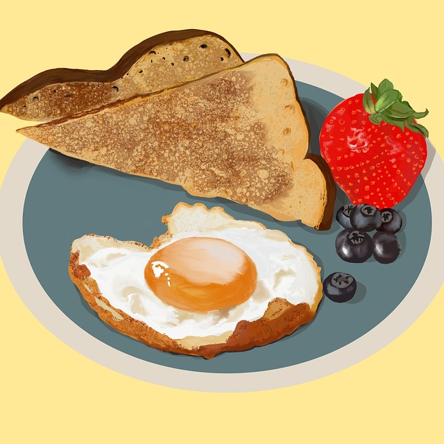 Free breakfast bread toast illustration