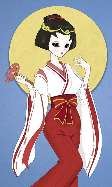Free Woman Geisha illustration and picture