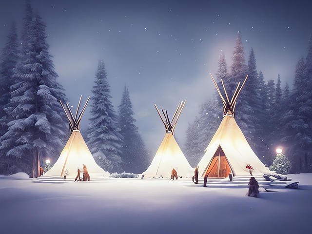 Download free HD stock image of Generated Teepee Free generated teepee american indian illustration