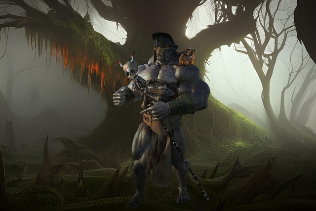 Free creature org forest illustration