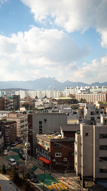 Seul, Villa, Horizonte, Cidade