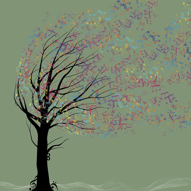 Free tree music grades illustration