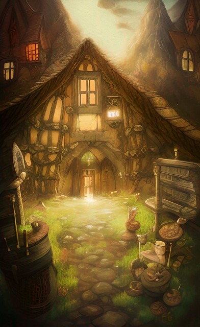 Free ai generated cottage cozy illustration