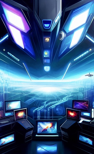 Ai Generado, Astronave, Sala De Control