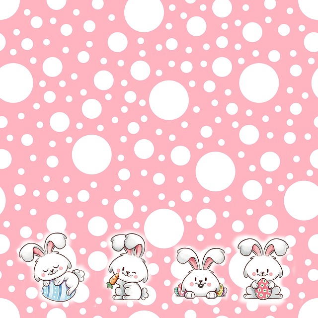 Free scrapbook rabbit easter illustration