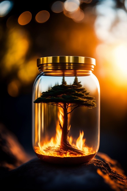 Ai Generado, Árbol, Incendio, Fuego