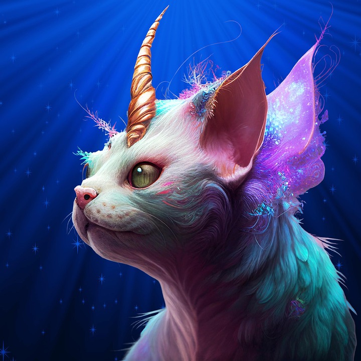 Download Unicorn, Cat, Feline. RoyaltyFree Stock Illustration Image