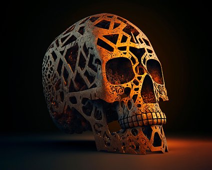 Free Skull Rusty Metal photo and picture