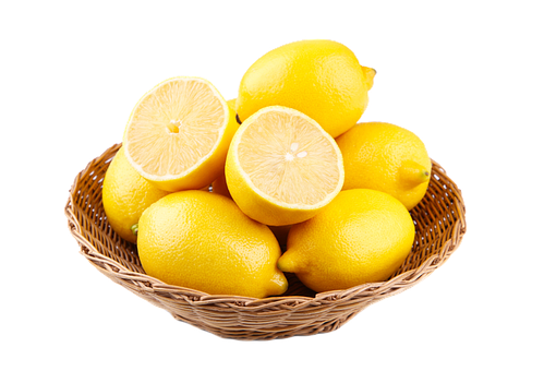 Limones, Cesta De Limones, Frutas
