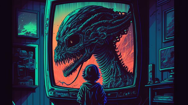 Free Aliens Girl illustration and picture