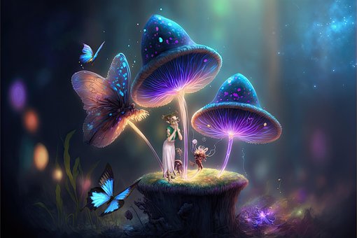 Free Mushrooms Elf illustration and picture
