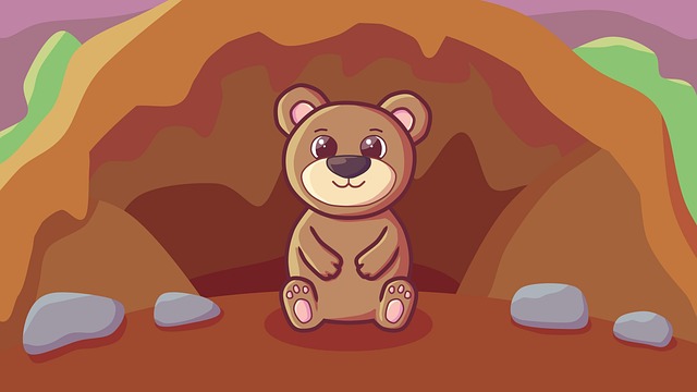 Suportar, Castanho, Caverna, Animal
